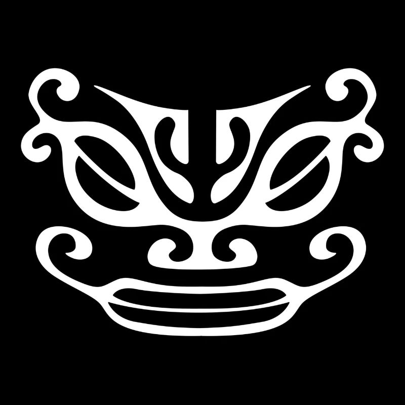 visage maori16 blanc