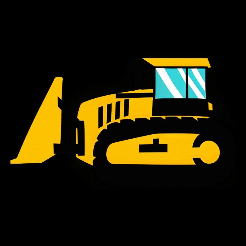 Large Caterpillar Tracked Tractor