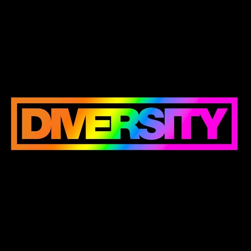 Typo Diversity Kontur Rainbow Shadow