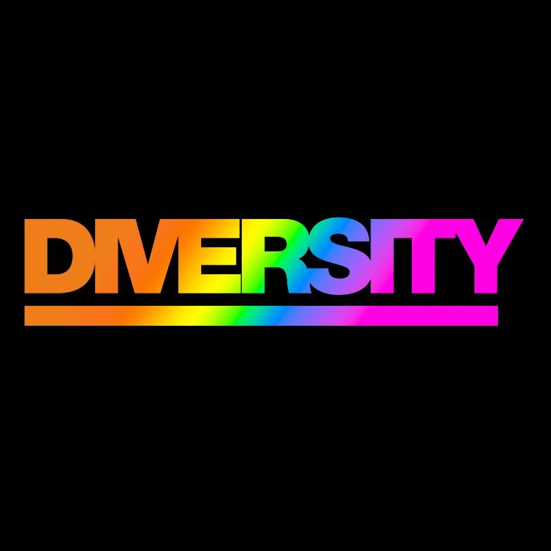 Typo Diversity Rainbow Shadow