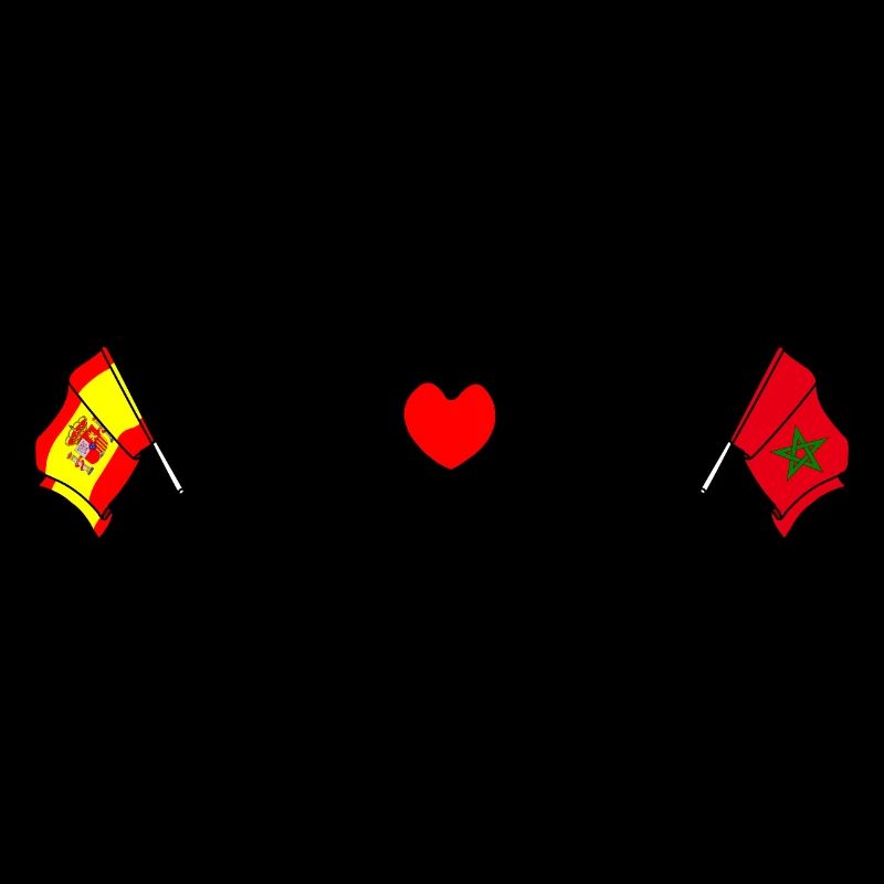 Cardio Cardio avec Drapeau Espagne, Maroc