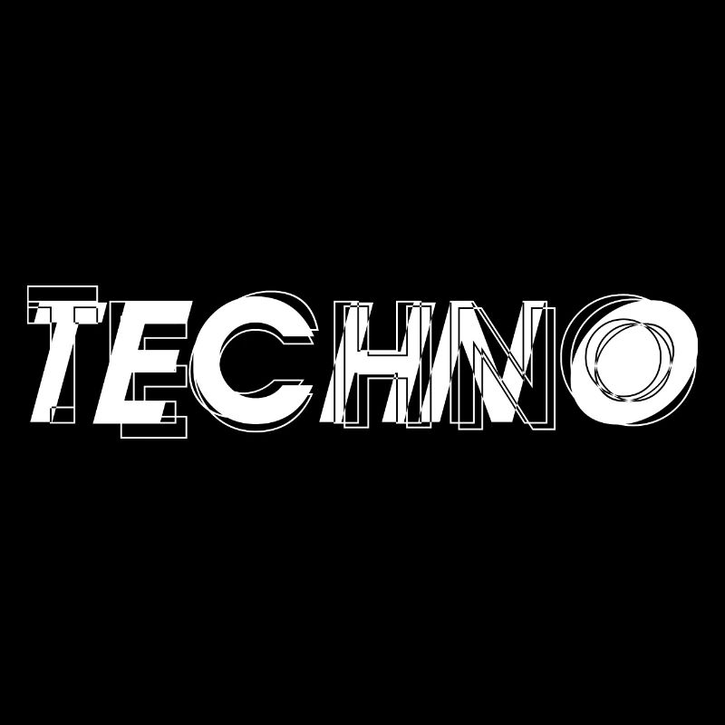 Techno mutiges Logo-Design