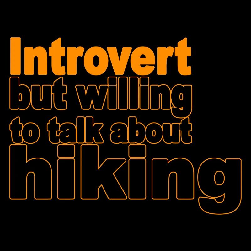 introvertiert, aber bereit, über das Wandern zu sprechen