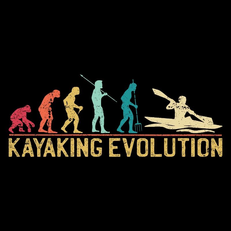 Illustration de l’évolution du kayak