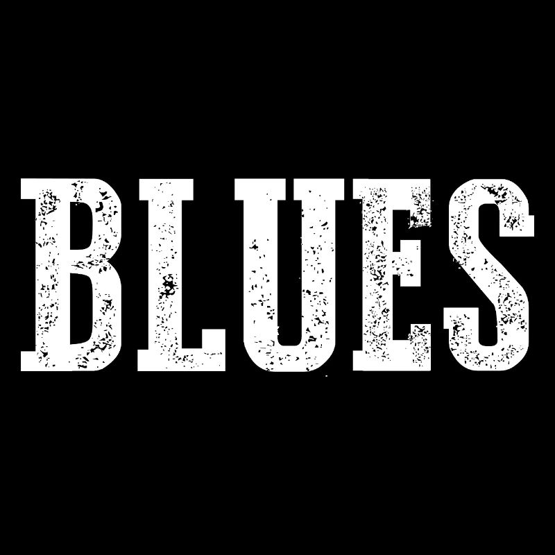 Conception de typographie vintage blues