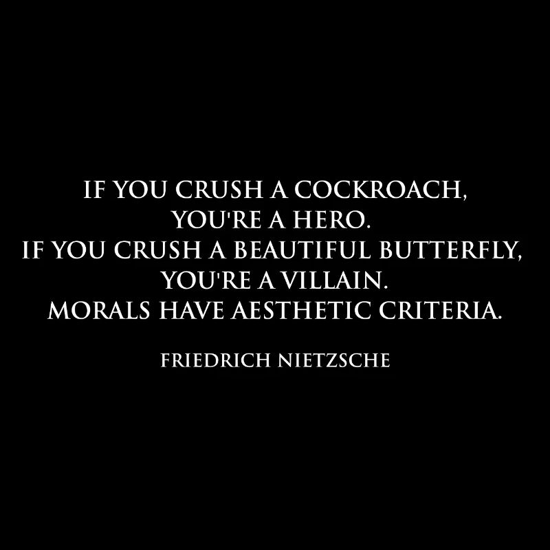 Morale esthétique : Citation de Nietzsche cadeau