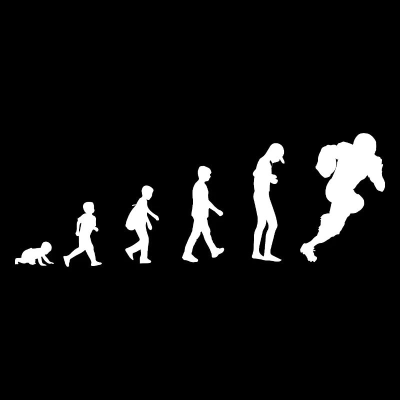 Évolution du bébé au joueur de football américain