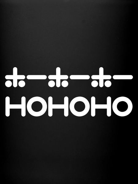 HoHoHo + Japanese Text - White