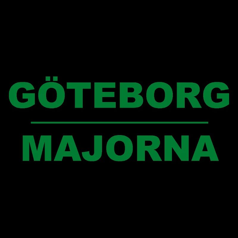 Göteborg Majorna – Design vert-noir