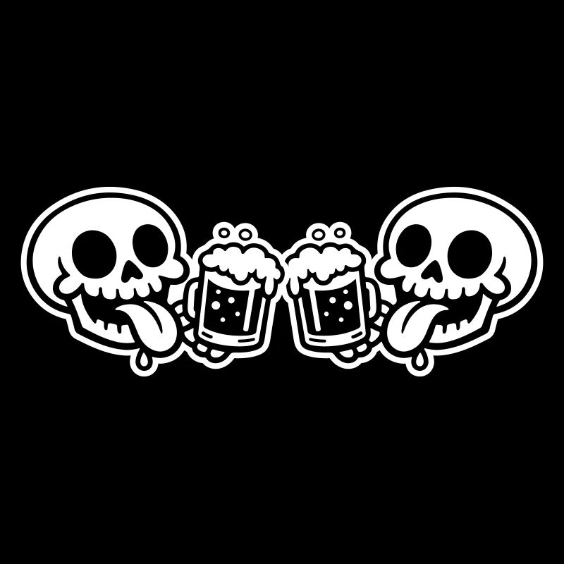 Skelett Team Bier
