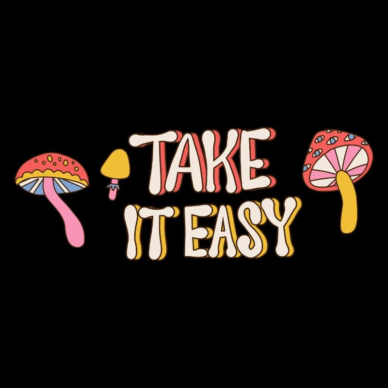 Take It Easy – Retro Mushroom 70s Design