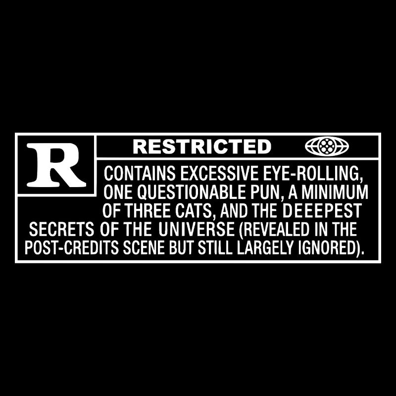 Restricted Warning Retro Humor