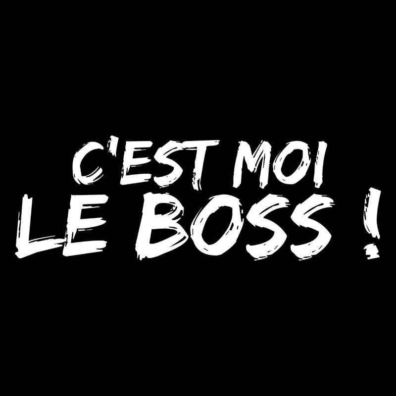 tee shirt c'est moi le boss. Cadeau patron