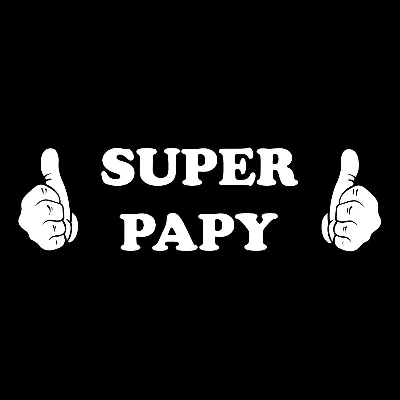 SUPER PAPY - BLANC