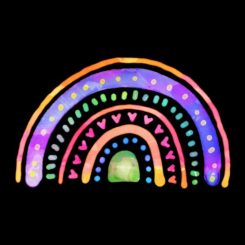 Regenbogen Doodle Kunst