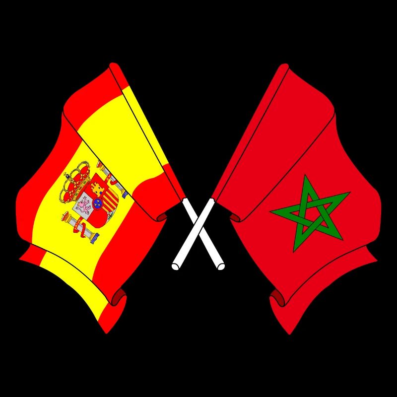 Drapeau de l’Espagne, Maroc