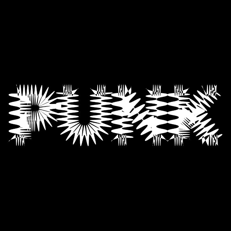 punk distorted logo design