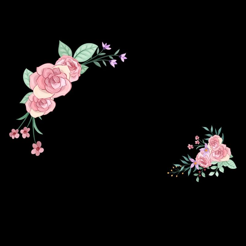 Lettre p fleurs