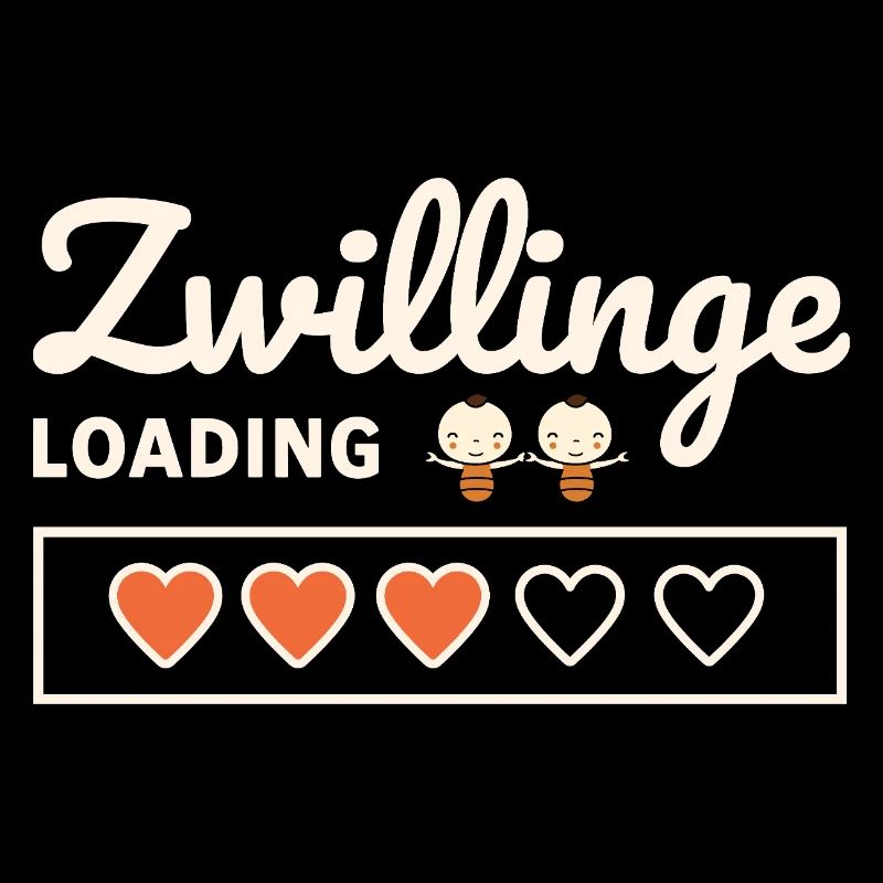 Zwillinge Loading Baby Mama Schwanger Geschenkidee