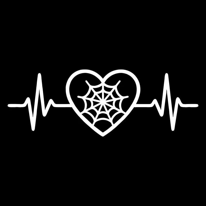 Halloween Heart Spider Web