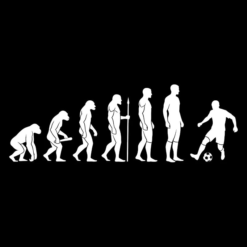 Evolution des Fußballspielers