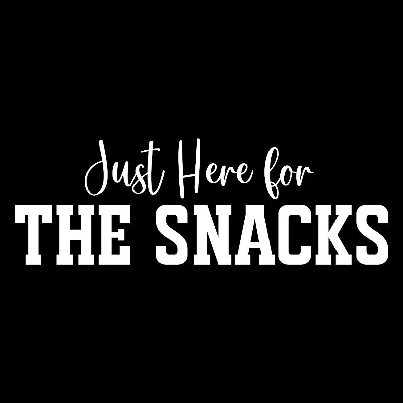 Snack Time Bold Typography Tee Print