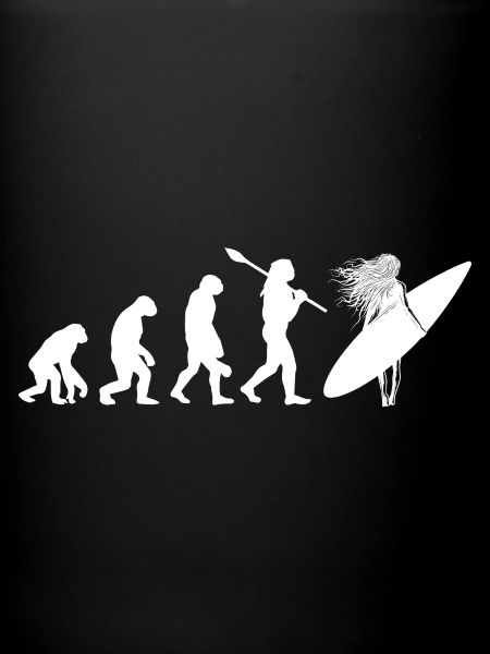 Art de silhouette surfeuse Surf
