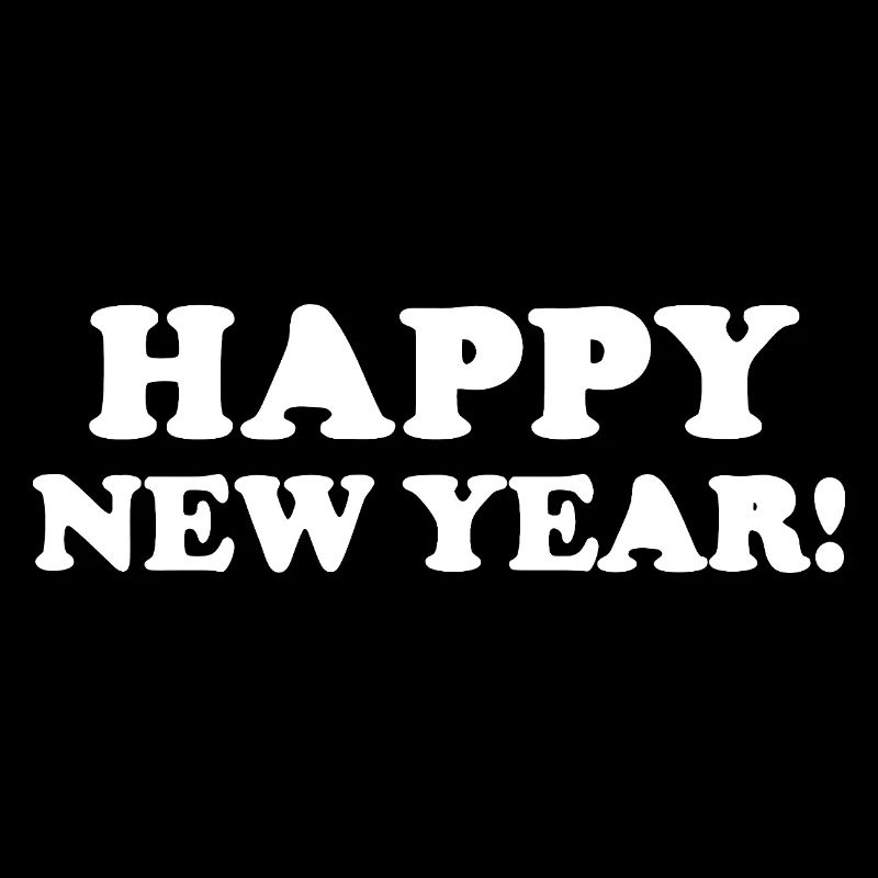 Bold Happy New Year Distressed Text