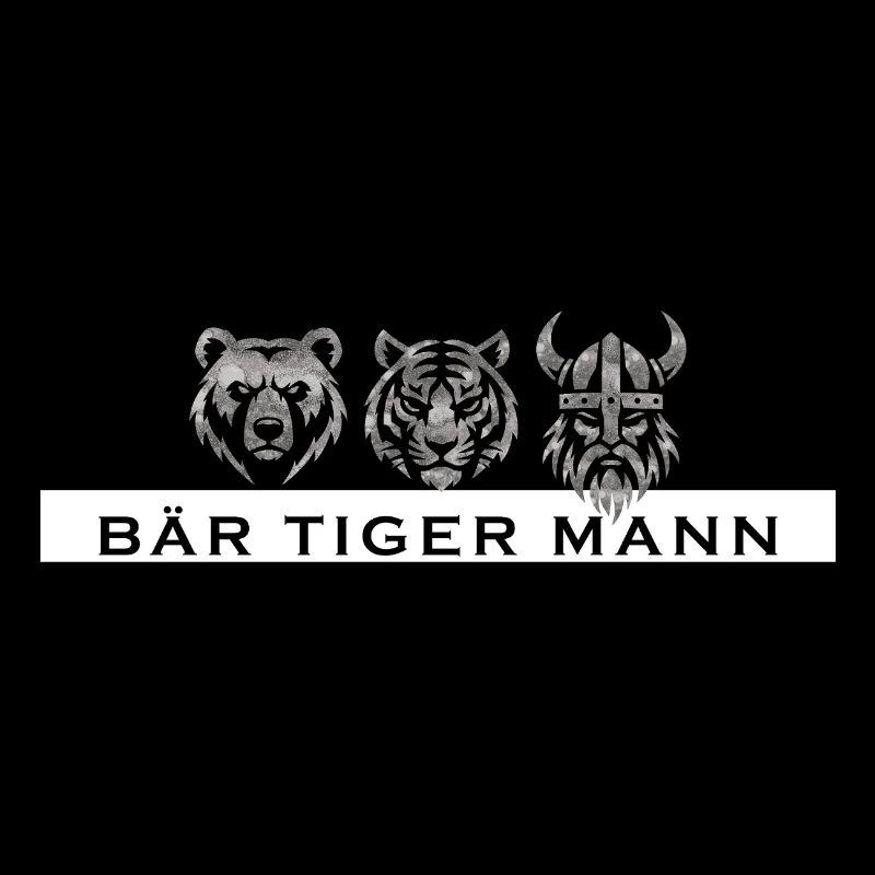 Bär Tiger Mann – Lustiges Männer Geschenk
