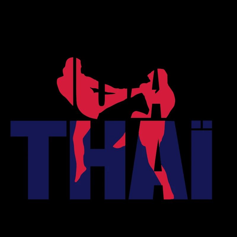 Muay thai logo full Boxe thailandaise