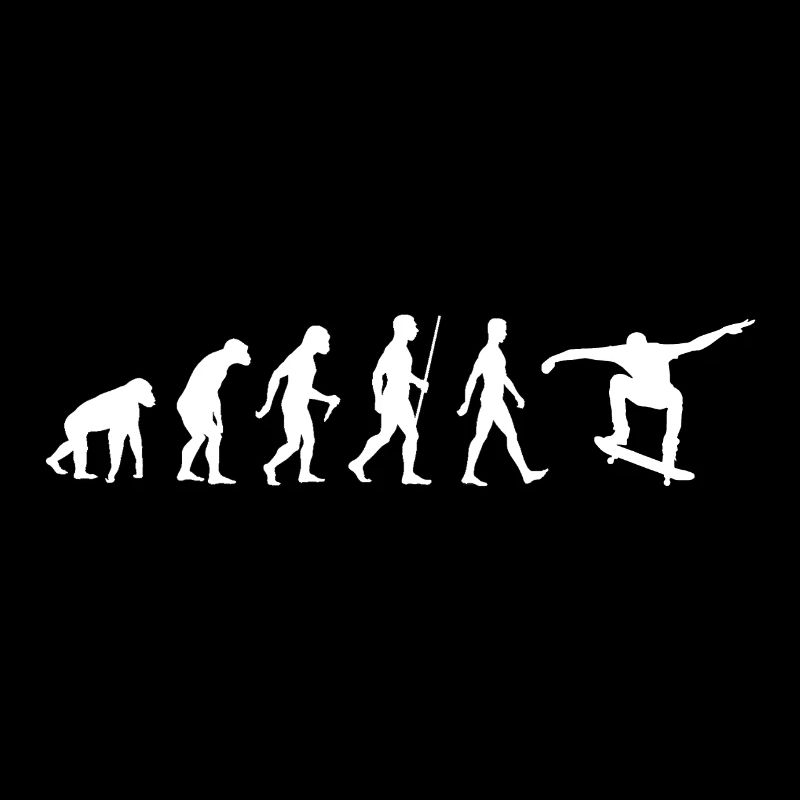 Skate Evolution Skater Skating Geschenk Gift Funny