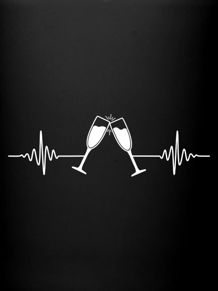 Sparkling wine heartbeat