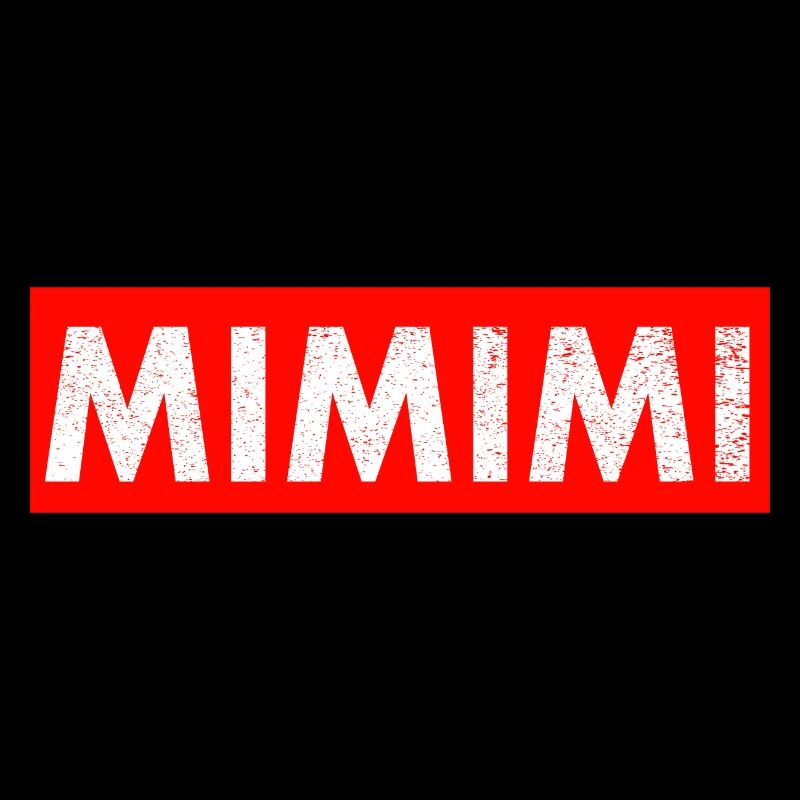 MiMiMi Red Box Logo Funshirt Parody Stateme funny