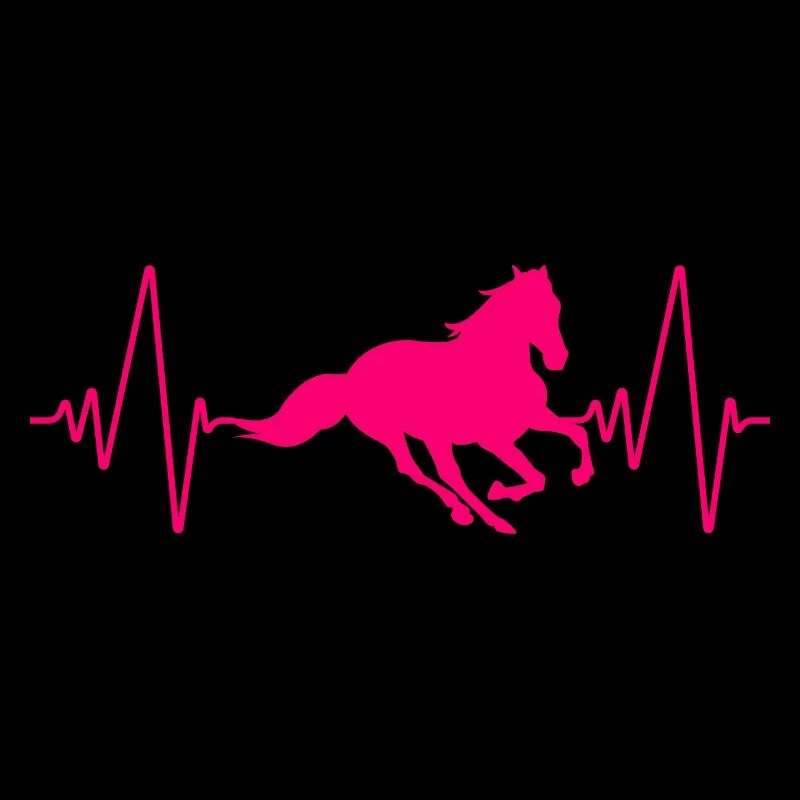 Pferd Herzschlag Geschenk Pferdebesitzer