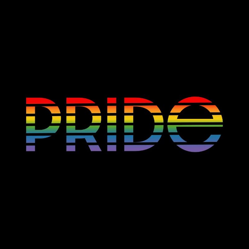 Pride rainbow black background