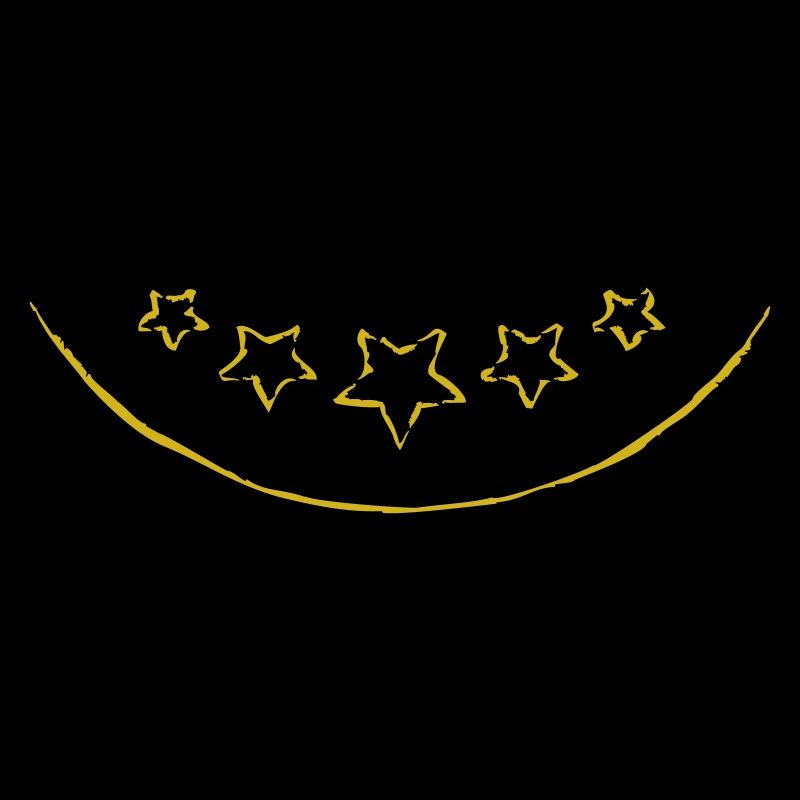 Arc below and stars | Vectorgraphic