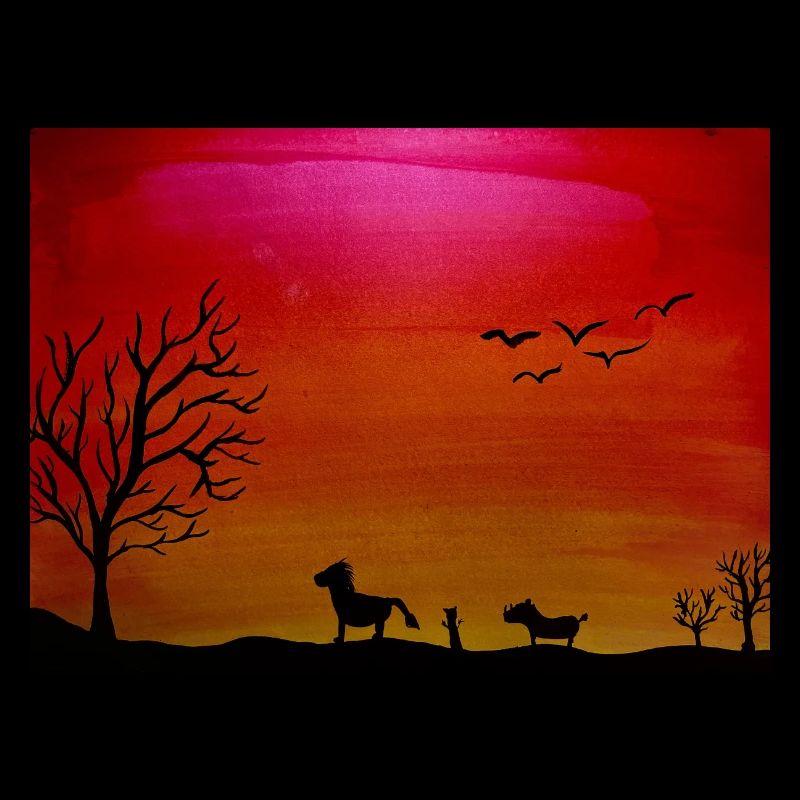 Coucher de soleil mars