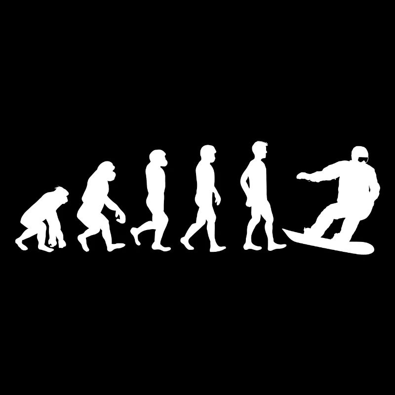 Evolution snowboarder