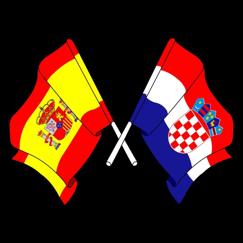 Drapeau de l’Espagne, Croatie