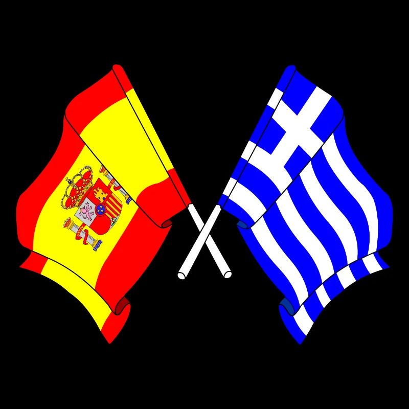 Drapeau de l’Espagne, Grèce