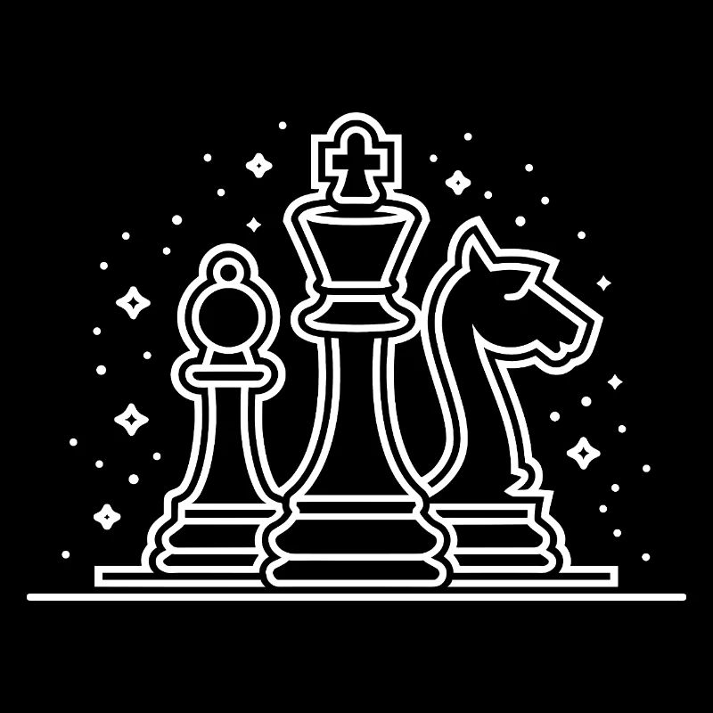 Chess Pieces Trait Sketch