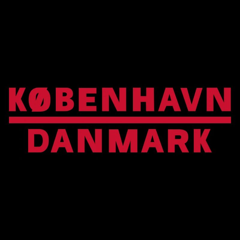 Kopenhagen Dänemark Neon Text