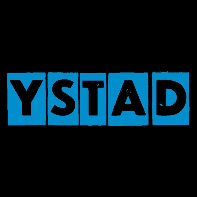 Ystad – Blaues Textdesign