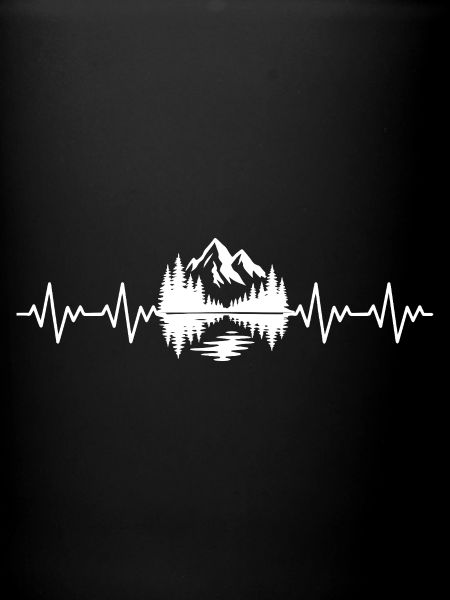 Mountains ECG heartbeat