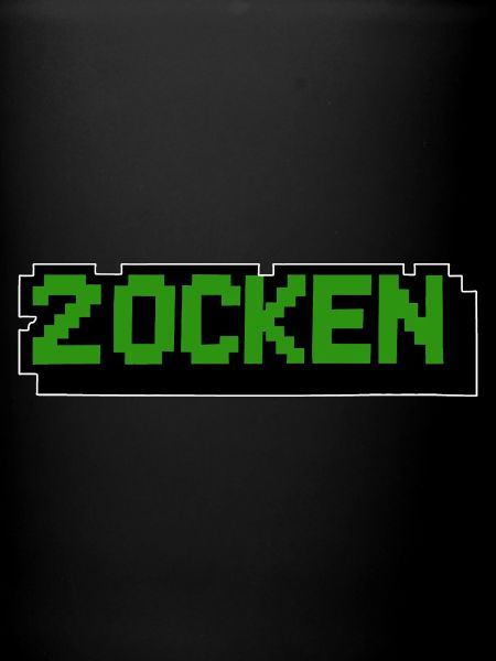 Lettering Zocken Retro Computer