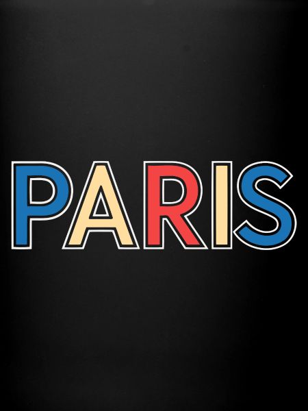 Pariser Farbblocktypografie