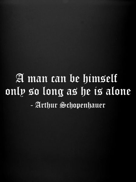 Citation de Schopenhauer Solitude