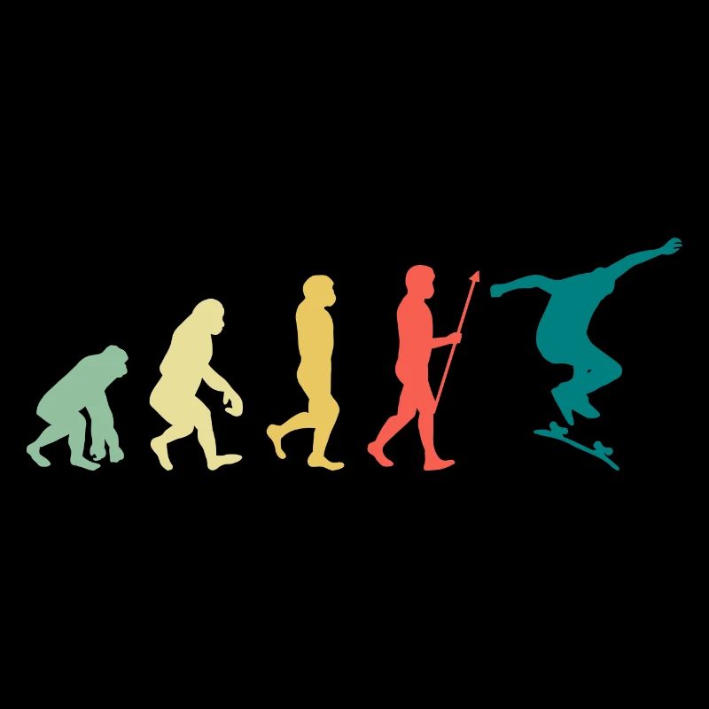 Skater Evolution Skateboard Skateboarding