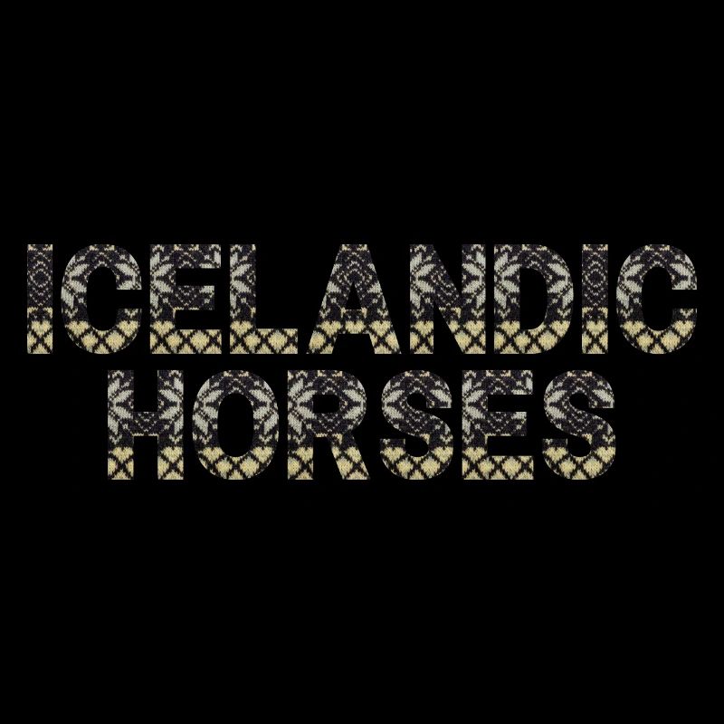 Islandpferde Strick Look Islandpullover Gelb