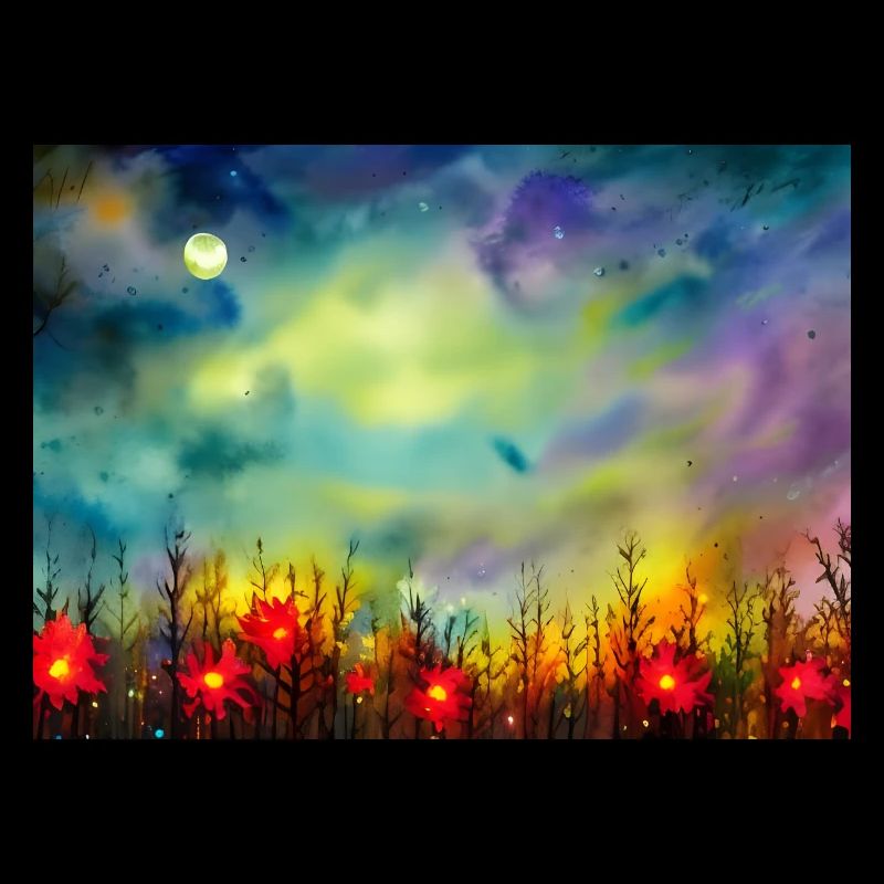 Starry Night Flowers